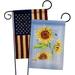 Breeze Decor Sunflower Impressions Decorative 2-Sided Polyester 19 x 13 in. Garden Flag in Gray | 18.5 H x 13 W in | Wayfair