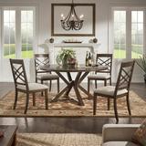 Sand & Stable™ Cheshire Drop Leaf Dining Set Wood/Upholstered in Brown | Wayfair 064DF65A843346DDB5E435B939A605FC