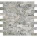 Tile & Mosaic Depot 1" x 2" Travertine Brick Joint Mosaic Wall & Floor Tile Natural Stone/Travertine in Black/Gray/White | Wayfair ST1X2SF0390