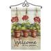 Breeze Decor My Garden Impressions Decorative 2-Sided Polyester 19 x 13 in. Flag Set in Brown | 18.5 H x 13 W x 1 D in | Wayfair