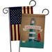 Breeze Decor Lighthouse & Sailboat 2-Sided Polyester 18.5" H x 13" W 2 Piece Garden Flag Set in Brown/Green | 18.5 H x 13 W in | Wayfair