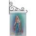 Breeze Decor Our Lady of Grace 2-Sided Polyester 19 x 13 in. Flag Set in Gray | 18.5 H x 13 W x 1 D in | Wayfair BD-FR-GS-103050-IP-BO-03-D-US15-AL