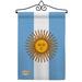 Breeze Decor Impressions Decorative 2-Sided Polyester 19 x 13 in. Garden Flag in Blue/Gray | 18.5 H x 13 W x 1 D in | Wayfair