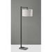 Latitude Run® Aodh 61" Swing Arm Floor Lamp Metal in Black/Gray/White | 60.75 H x 14 W x 18.5 D in | Wayfair 432ED86C4DD84C7C864CB10955602C9C