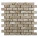 Tile & Mosaic Depot 1" x 2" Marble Brick Joint Mosaic Wall & Floor Tile Natural Stone/Marble in Brown/Gray/White | 2 H x 1 W x 0.38 D in | Wayfair