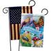 Breeze Decor Spring Has Sprung Impressions Decorative 2-Sided Polyester 19 x 13 in. Garden Flag in Black/Blue | 18.5 H x 13 W in | Wayfair
