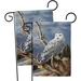 Breeze Decor Superior Vantage Owl 2-Sided Polyester 19 x 13 in. Garden Flag in Black/Brown/Gray | 18.5 H x 13 W in | Wayfair