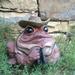 HomeStyles Bird Watcher Character Toad Frog Garden Statue Concrete/Stone in Brown | 7.75 H x 9 W x 9.25 D in | Wayfair 94030