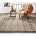 Gray 79 x 0.39 in Area Rug - World Menagerie Roma Oriental Beige Area Rug Polyester/Viscose | 79 W x 0.39 D in | Wayfair