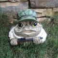 HomeStyles Hunter Character Toad Garden Statue Concrete/Stone in Brown | 7.75 H x 9.5 W x 8.5 D in | Wayfair 95373