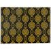 Black 2'6" x 8' Kitchen Mat - Dakota Fields Tolland Kitchen Mat 0.08 x 36.0 W in/navy/yellow | Wayfair B757B9895F5D477082FB68E423DFB1C9