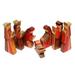 The Holiday Aisle® 8 Piece Nativity Scene Set Wood in Brown | 7 H x 2.8 W x 3.2 D in | Wayfair 186363