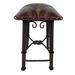 Bloomsbury Market Ajha Bar & Counter Stool Upholstered/Leather/Metal/Genuine Leather in Brown | 26 H x 20 W x 20 D in | Wayfair