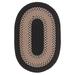 Black 180 x 0.5 in Area Rug - Rosalind Wheeler Schoenrock Wool Blend Reversible Area Rug - Polypropylene/Wool | 180 W x 0.5 D in | Wayfair