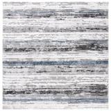 Blue/Gray 79 x 0.79 in Area Rug - Sand & Stable™ Southport Stripe Gray/Blue Area Rug, Polypropylene | 79 W x 0.79 D in | Wayfair