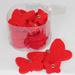 The Holiday Aisle® 24 Piece Butterflies Holiday Shaped Ornament Fabric in Red | 0.18 H x 3.5 W x 4 D in | Wayfair 18D361662D00412580E03BF6BD2D0B92