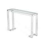 Everly Quinn Dorffman 30" Console Table Plastic/Acrylic/Plastic/Acrylic | 36 H x 30 W x 9 D in | Wayfair DDFE331D91374DFC8077324AA7EDC6C1