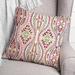Bungalow Rose Outdoor Square Pillow Cover & Insert Polyester/Polyfill blend in Pink | 20 H x 20 W x 1.5 D in | Wayfair