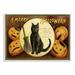 The Holiday Aisle® 'A Merry Halloween Pumpkins & Black Cat Seasonal Holiday Design' by Daphne Polselli - Painting Print in Brown | Wayfair