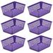 Rebrilliant Storage for Office Drawer Plastic Basket Set Plastic in Indigo | 2.25 H x 6 W x 4.5 D in | Wayfair ED4F930587D04ADBBF0EF43C60EE4931