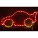 Lori's Lighted D'Lites Racecar Christmas Holiday Lighted Display Metal in Red/Yellow | 28 H x 48 W x 0.25 D in | Wayfair 200-RCR