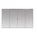 Closet Door - Custom Door and Mirror Beveled Edge Backed Aluminum Frame Interior Mirrored Sliding Closet Doors Glass | 80 H x 144 W in | Wayfair