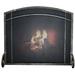 Williston Forge Single Panel Steel Fireplace Screen Steel in White/Black | 35 H x 47 W x 1 D in | Wayfair A363B9F2B2EE447DAB5E40BC61E98F7A