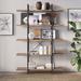 Gracie Oaks Metal Etagere Bookcase in Brown | 70 H x 47.3 W x 12.5 D in | Wayfair 4940825167F54F3887EE4CF8283BA527