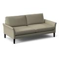 Greyleigh™ Logan 77.75" Flared Arm Sofa w/ Reversible Cushions Other Performance Fabrics in Black | 33 H x 77.75 W x 36.75 D in | Wayfair