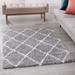 White 39 x 1.77 in Area Rug - Mercury Row® Babich Performance Silver/Shag Rug Polypropylene | 39 W x 1.77 D in | Wayfair