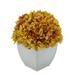 Winston Porter Hydrangea Floral Arrangements in Pot Fabric in Yellow | 11 H x 10 W x 10 D in | Wayfair 7AF0A27D92E34C5AB72F40C5D5421770