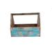 Foundry Select Solid Wood Crate Solid Wood in Green/Blue | 14 H x 18 W x 9 D in | Wayfair 221FA4CBC8944F938FA0A4F2E7AAFAC5
