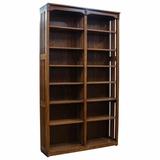 Loon Peak® Wilma Solid Wood Standard Bookcase Wood in Brown | 84 H x 48 W x 13 D in | Wayfair 484F2239E3BB48CF95B850EDD5B8AE8A