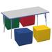 Factory Direct Partners T-Mold Adjustable Height Rectangular Activity Table & Chair Set Laminate/Metal | 30 H in | Wayfair 12323-234