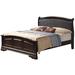 Glory Furniture Louis PhillipePanel Bed Wood & /Upholstered/Faux leather in Brown | 44 H x 65 W x 89 D in | Wayfair G3125C-QB2
