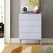 Mercury Row® Stamey 4 Drawer 34" W Standard Dresser/Chest Wood in White | 48 H x 34 W x 17 D in | Wayfair 16C3A7979EE84194A1B0986FAC947080