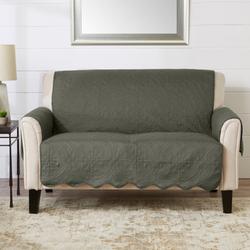 Red Barrel Studio® Elenor T-Cushion Loveseat Slipcover in Gray | 22 H x 88 W x 75 D in | Wayfair 8621B413183345BF9DC4B72007F489A4