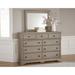 Canora Grey Cutlerville Beveled Dresser Mirror in Gray | 33 H x 42 W x 2.75 D in | Wayfair 977EBDBEC0004E67A246032969B35299