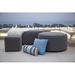 Joss & Main Hania Outdoor Ottoman w/ Sunbrella Cushions in Gray | 18 H x 36 W x 36 D in | Wayfair 113FAE004E7B4EFCBC9EA94FBF9EC979