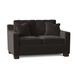 Latitude Run® Aceyon 56" Square Arm Loveseat w/ Reversible Cushions Wood/Polyester in Gray/Brown | 35 H x 56 W x 38 D in | Wayfair