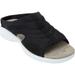 Wide Width Women's The Tracie Slip On Mule by Easy Spirit in Jet Black (Size 9 W)