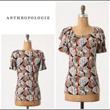 Anthropologie Tops | Anthropologie Deletta Twin Tiered Top | Color: Brown/Cream | Size: S