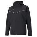 PUMA Kinder teamRISE All Weather JKT Jr Windbreaker, Black White, 140