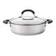 Circulon Total Stainless Steel Casserole Dish with Lid | Non Stick Pan for Even, Thorough Cooking | Stainless Steel Cookware Suitable for All Hob Types Including Induction - 24 cm (2.8 L)