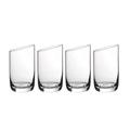 Villeroy&Boch Villeroy & Boch-New Moon Tumbler Set, 4 Pieces, Elegant, Modern Sloping Day Use, Crystal Glass, Transparent, Dishwasher Safe