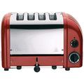 Dualit 4 Slot Classic Toaster With Sandwich Cage, Red 40591