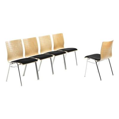 mayer Sitzmöbel Stapelstuhl »my Arcado« mit Sitzpolster schwarz, 46 cm Image