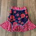 Anthropologie Skirts | Anthropologie Odille Red, White, Blue Poppy Skirt | Color: Blue/Red | Size: 4