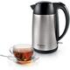 Bosch DesignLine TWK3P420GB Stainless Steel Cordless Kettle, 1.7 Litres, 3000W - Silver & Black