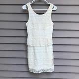 American Eagle Outfitters Dresses | American Eagle Peplum Lace Dress 2 | Color: Cream | Size: 2